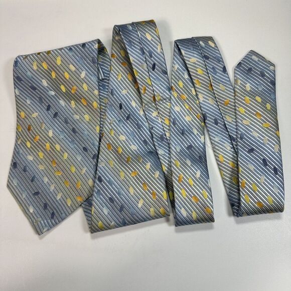 VITALIANO PANCALDI Men's 100% Silk Necktie ITALY Abstract Colorful MultiColor - Picture 4 of 10